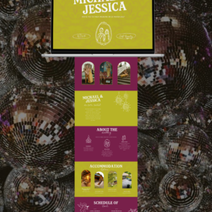 Retro Groovy Wedding Template