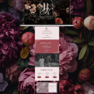 Romantic Floral Wedding Website