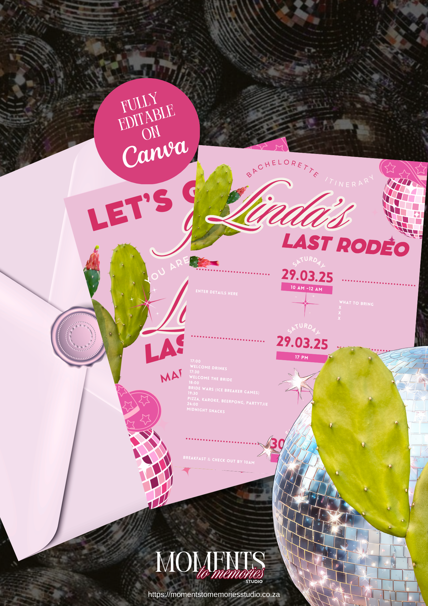 Last Rodeo Invite, Itinerary & Welcome Board Set - Image 2