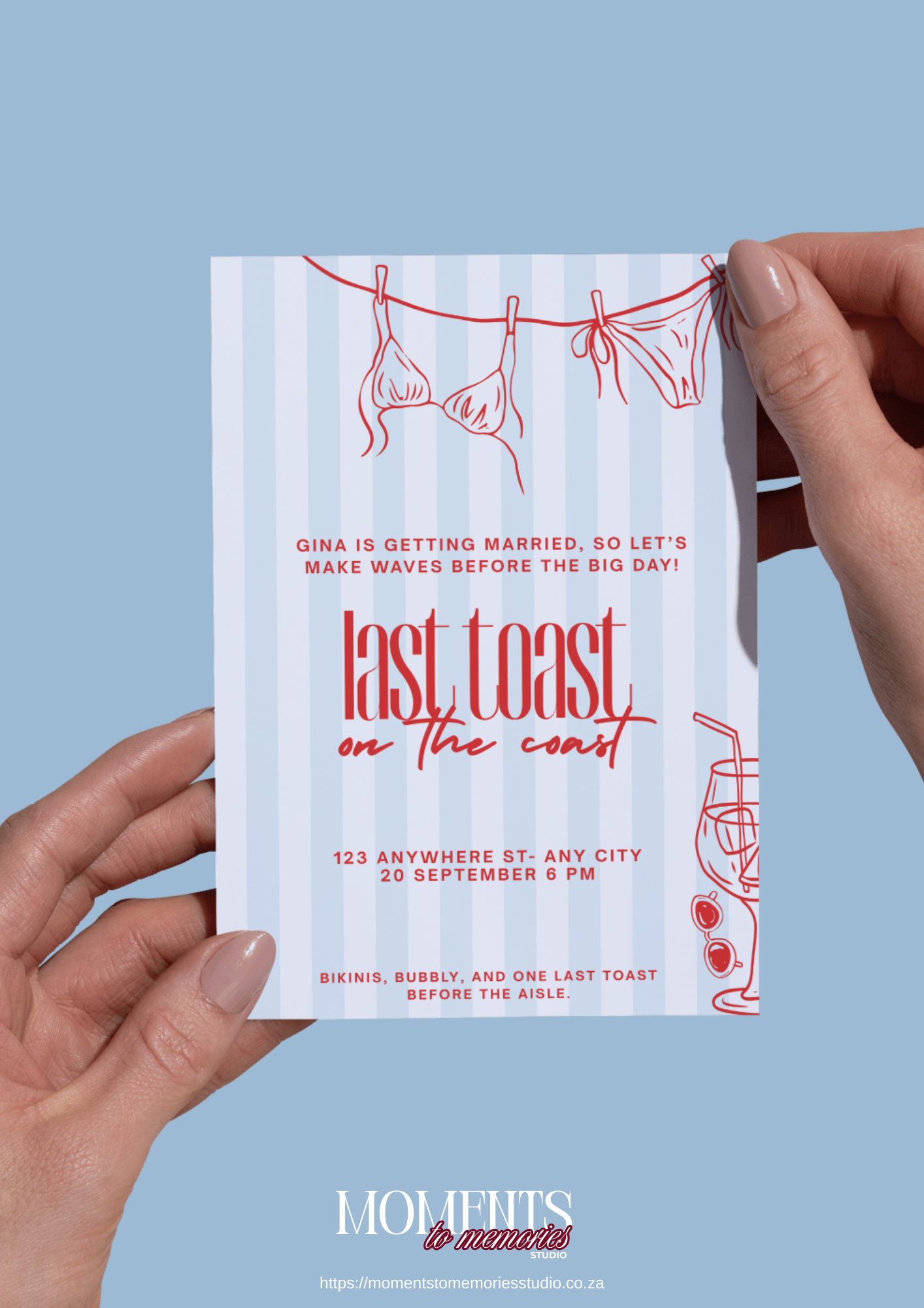 Last Toast on the Coast Invite & Welcome Board Set - Image 3